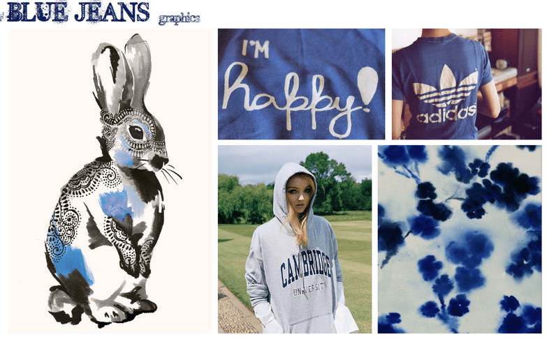 Blue Jeans Pattern & Graphics.1